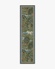 Owl & Willow Green Flatwoven Rug by Morris & Co.