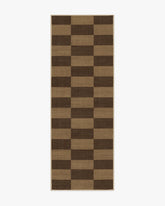 Yates Check Brown Re-Jute Rug by Architectural Digest