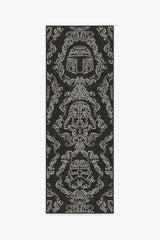 Dark Side Damask Charcoal Flatwoven Rug