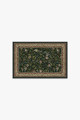 Bird & Pomegranate Teal Green Rug by Morris & Co.