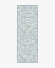 Winter Medallion Dusty Blue Rug
