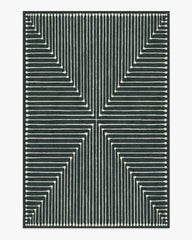 Inkdrop Charcoal Rug by Jonathan Adler