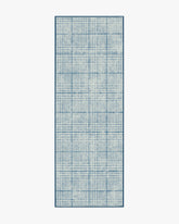 Glen Plaid Chambray & Navy Rug