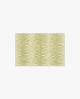 Tree Fern Matcha Green Flatwoven Rug by Sanderson