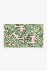 Filifera Palm Pink Outdoor Rug