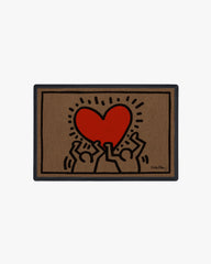 Holding Heart Doormat by Keith Haring