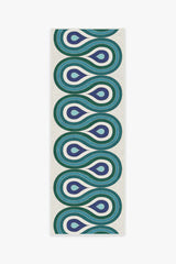 Milano Peacock Flatwoven Rug by Jonathan Adler
