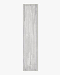 Striated Border Soft Grey Rug