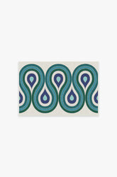 Milano Peacock Flatwoven Rug by Jonathan Adler