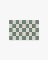 Jaque Checkered Slate Green Flatwoven Rug