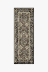 Honeysuckle & Tulip Dark Wood Flatwoven Rug by Morris & Co.