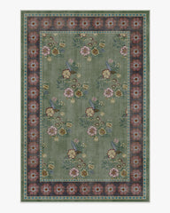 Pennywood Green & Pink Rug