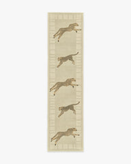 Leaping Cheetah Sand Rug by Scalamandré