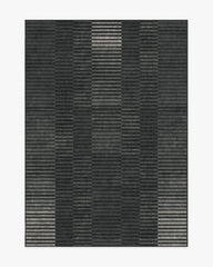 Shadow Stripe Charcoal Flatwoven Rug