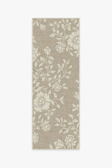 Mallow Flower Natural Stone Flatwoven Rug by Morris & Co.