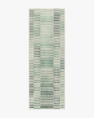Shadow Stripe Green Rug