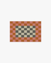 Checker Border Pink & Orange Rug by Jonathan Adler