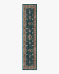 Verena Teal Blue Flatwoven Rug