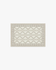Ava Ikat Beige Flatwoven Rug by Mrs. Alice