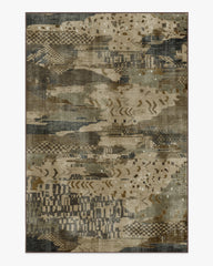 Gaia Charcoal & Tan Rug
