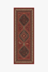 Zareen Scarlet Red Flatwoven Rug