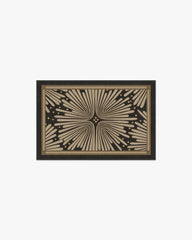 Gatsby Black & Gold Flatwoven Rug by Jonathan Adler
