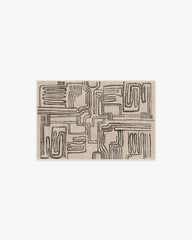Kassena Black & Ivory Rug by Malene Barnett
