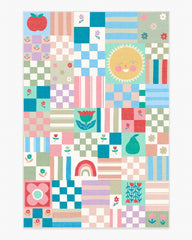 Hello Sunshine Patchwork Multicolor Rug