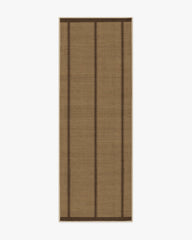 Harvest Stripe Brown Re-Jute Rug by Architectural Digest