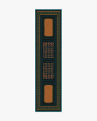 Nerissa Teal & Gold Flatwoven Rug by Architectural Digest