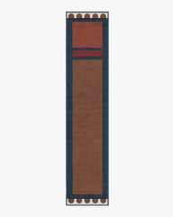 Nina Indigo & Rust Flatwoven Rug by Justina Blakeney