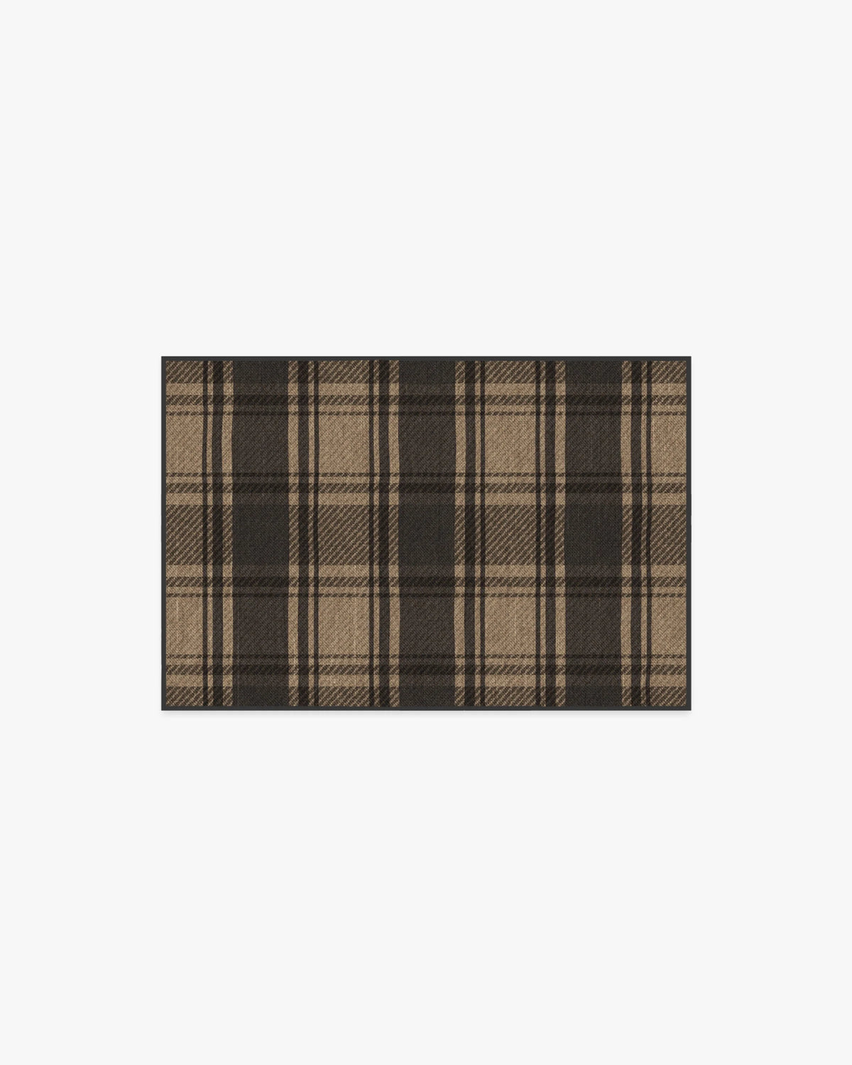 Easton Plaid Charcoal & Natural Flatwoven Rug