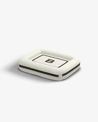 Classic Monogram Ivory Woven Pet Bed, Small by Jonathan Adler