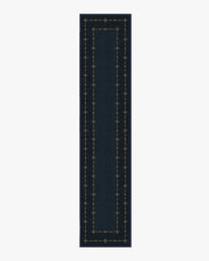 Sparkle Border Dark Navy Rug