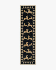 Zebras Black & Natural Rug by Scalamandré