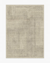 Linear Oasis Stone Grey Flatwoven Rug