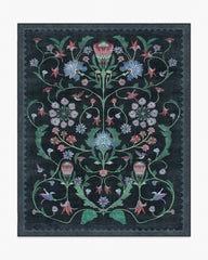Protea Charcoal Rug by Iris Apfel