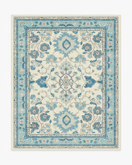 Calabria Cream & Light Blue Rug