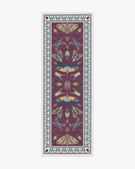 Flutterby Burgundy Rug by Iris Apfel