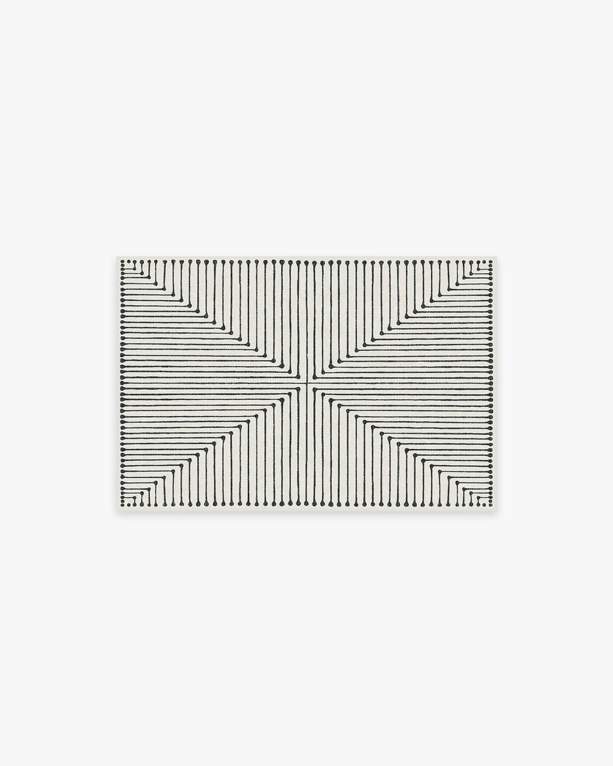 Inkdrop Black & Ivory Rug by Jonathan Adler