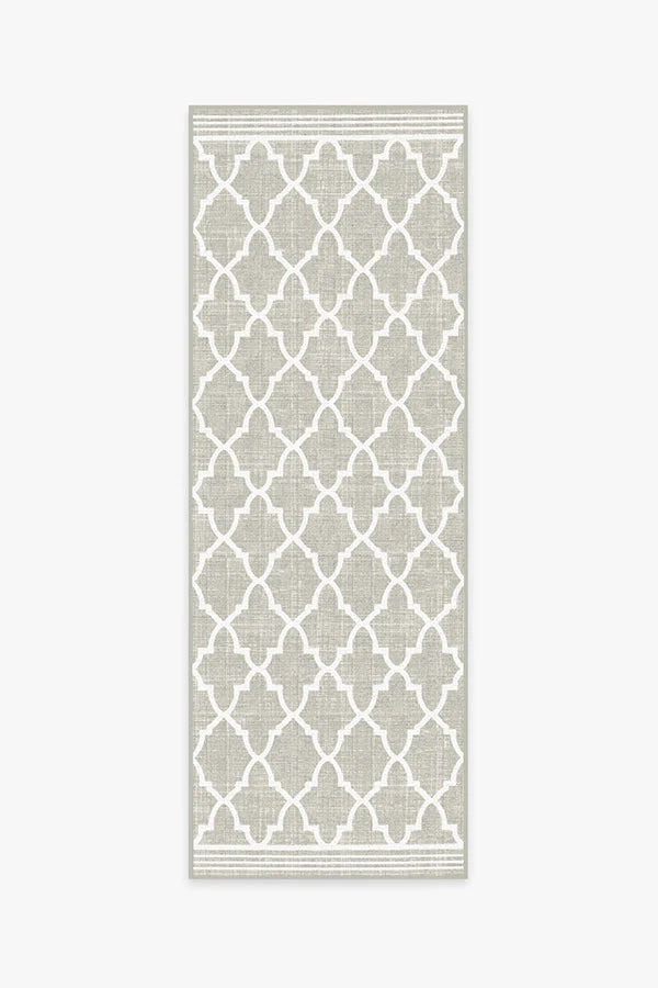 Varia Trellis Stone Outdoor Rug