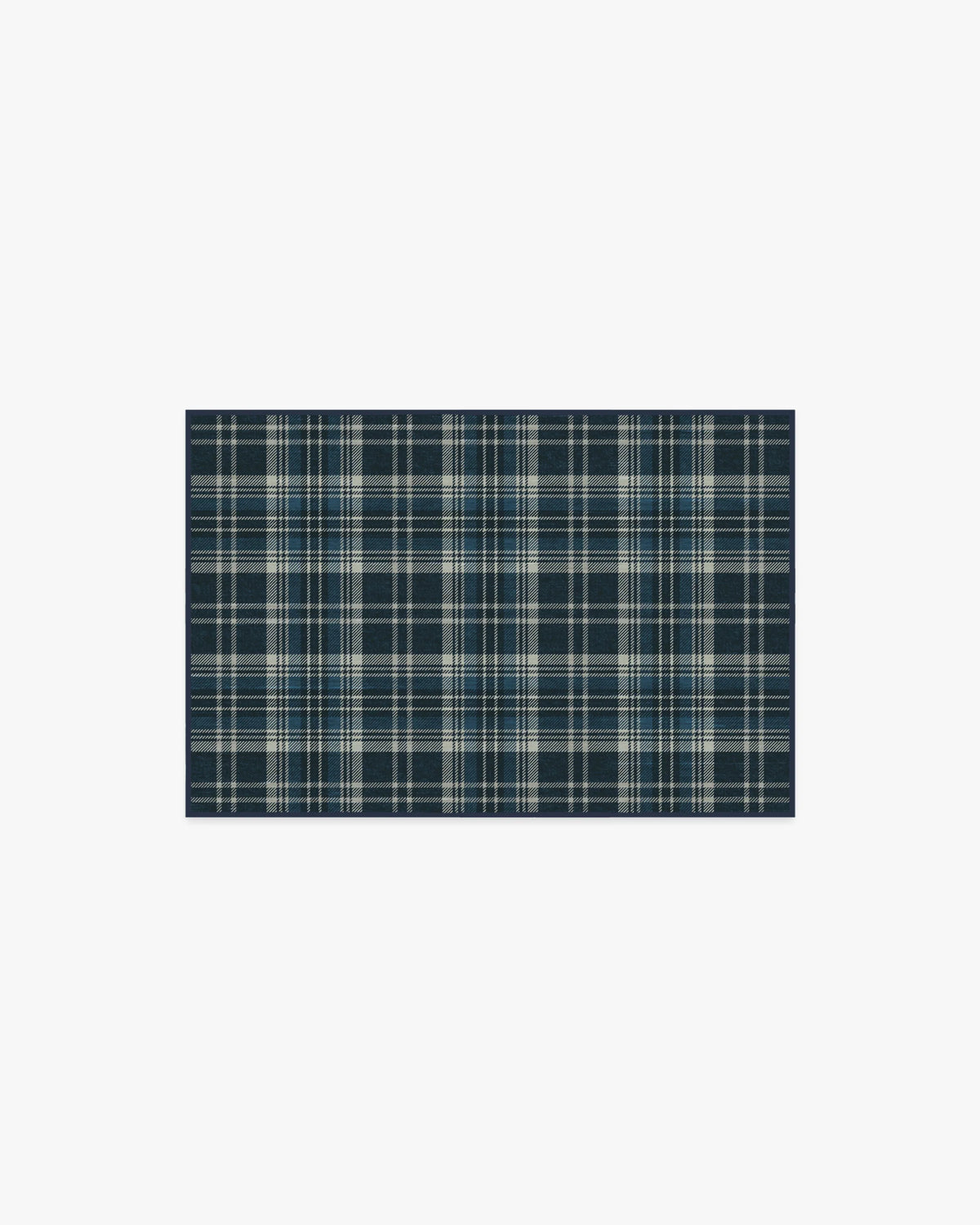 Dress Stewart Tartan Navy Flatwoven Rug