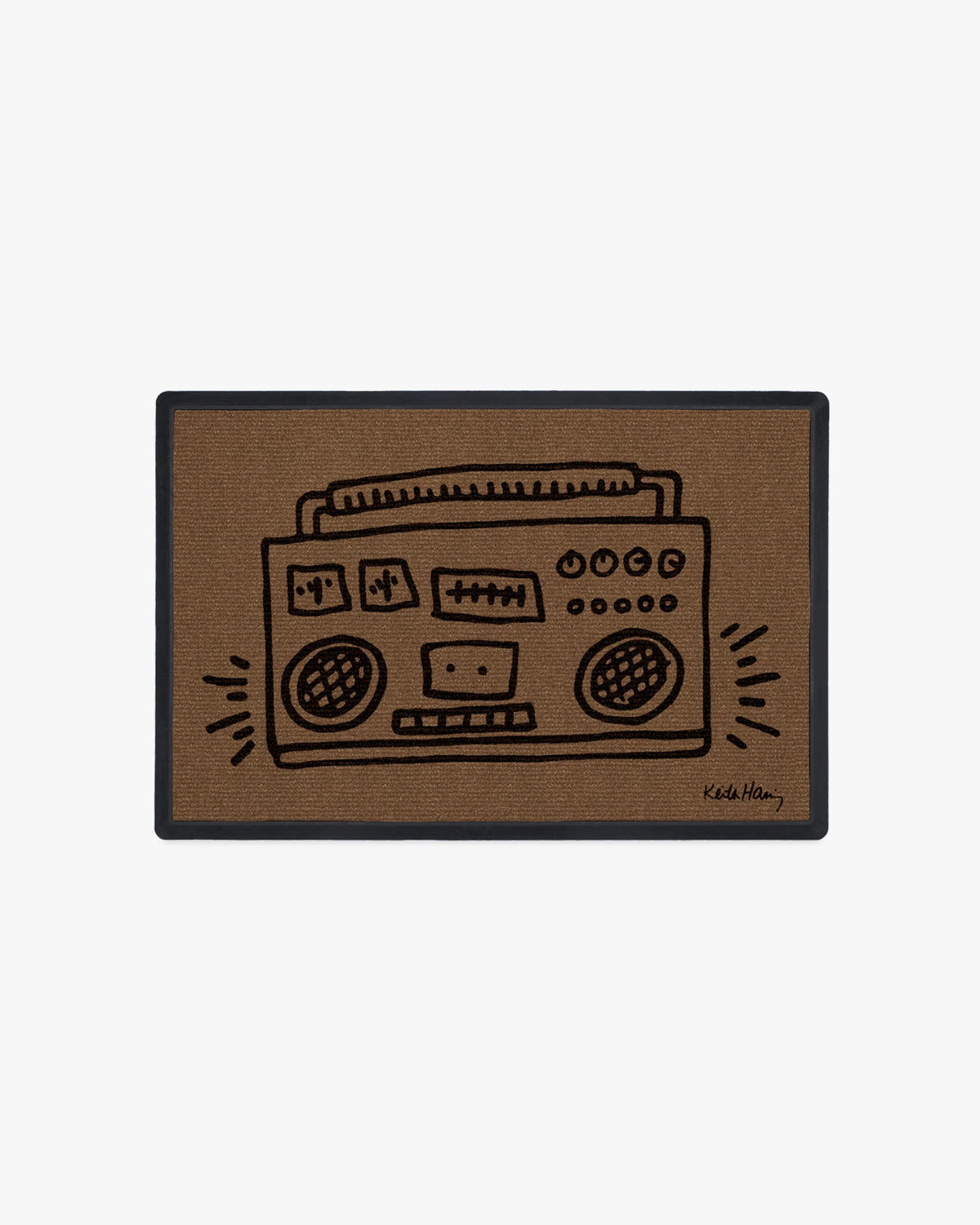 Real Talk Doormat by Keith Haring