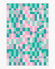 Building Blocks Pink & Green Rug