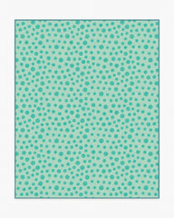 Dancing Dots Mint Green Rug