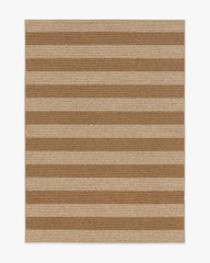 Nolan Bold Stripe Natural & Dark Natural Performance Weave Rug