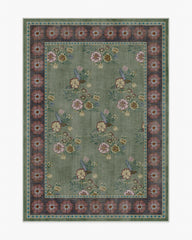Pennywood Green & Pink Rug
