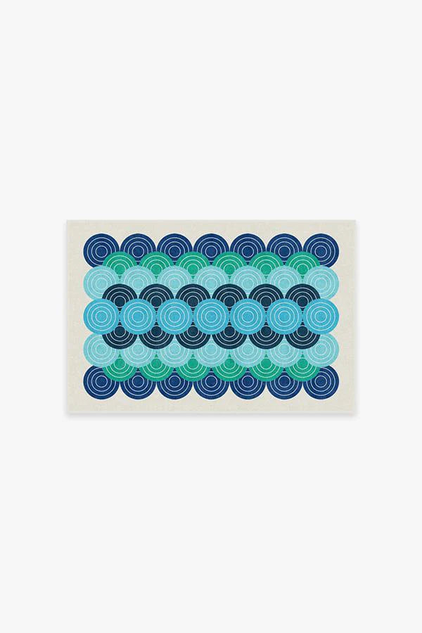 Biba Blue Green Rug by Jonathan Adler