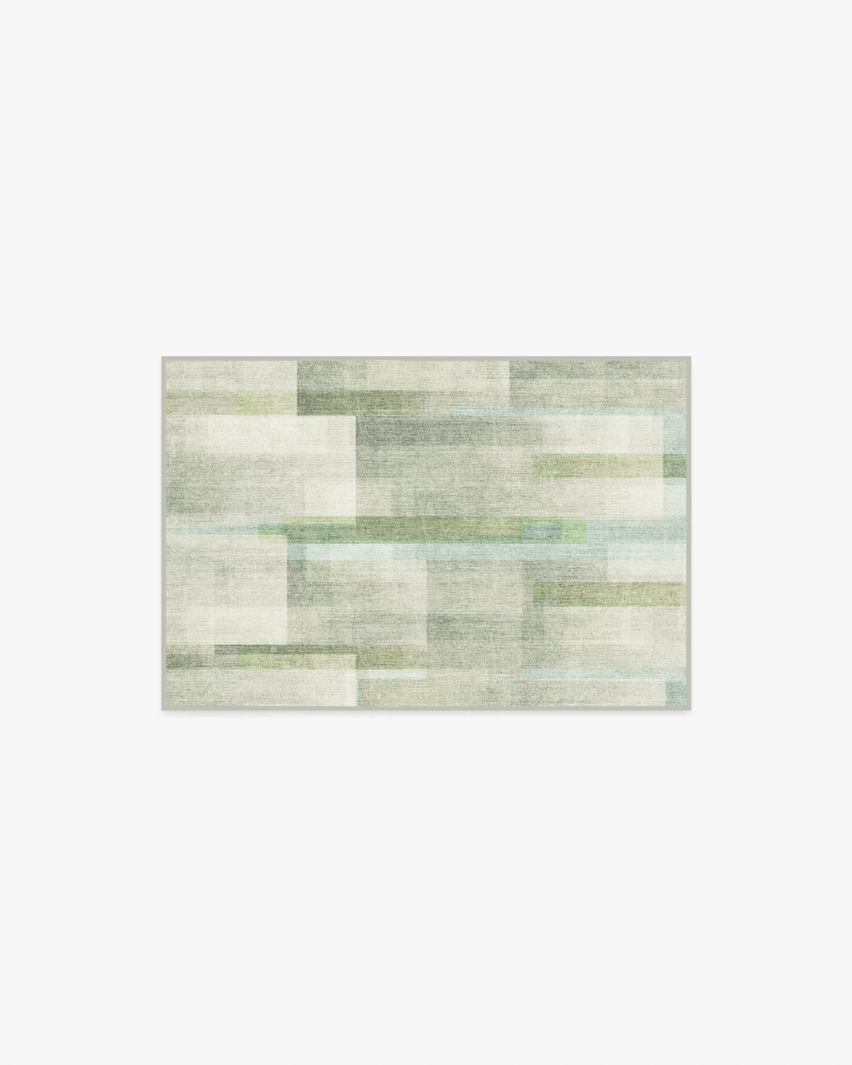 Solar Drift Silver Green Rug