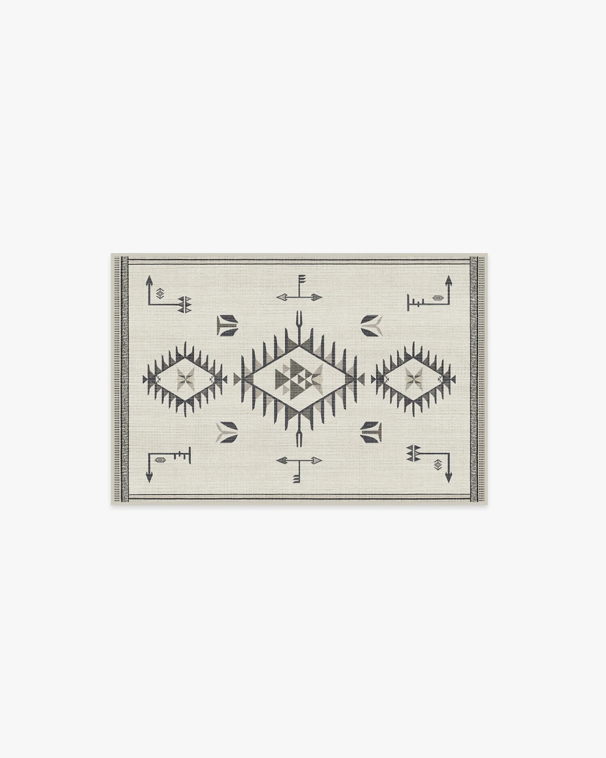 The Child Black & Cream Rug